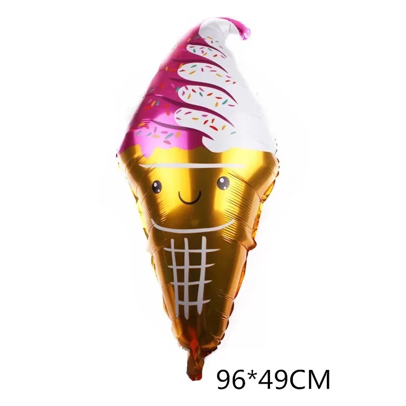 Ice Cream Popsicle Summer Cartoon Cute Aluminum Film Balloon Kids Birthday Toys Baby Shower Ball Party Supplies