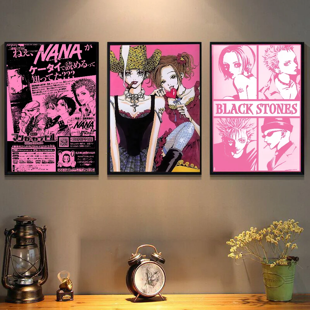 Japanese Classic Anime NANA Vintage Posters Sticky Vintage Room Home Bar Cafe Decor Kawaii Room Decor