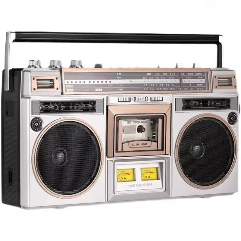 

Vintage Nostalgic Recorder Tape Player Vintage Stereo Recorder Subwoofer Bluetooth U Disk