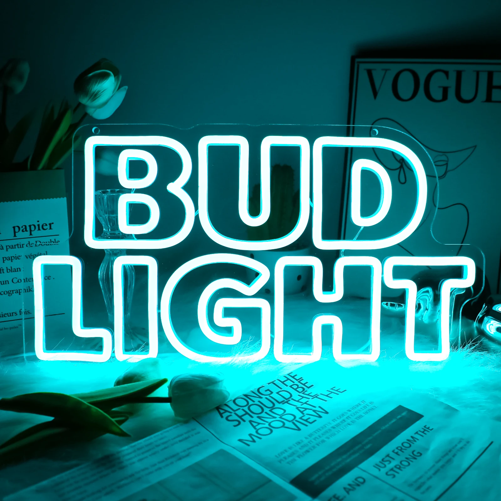 UponRay Bud Light Neon Sign Pub Neon Bar Signs for Wall Decor Neon Bar Lights for Store Party Gifts