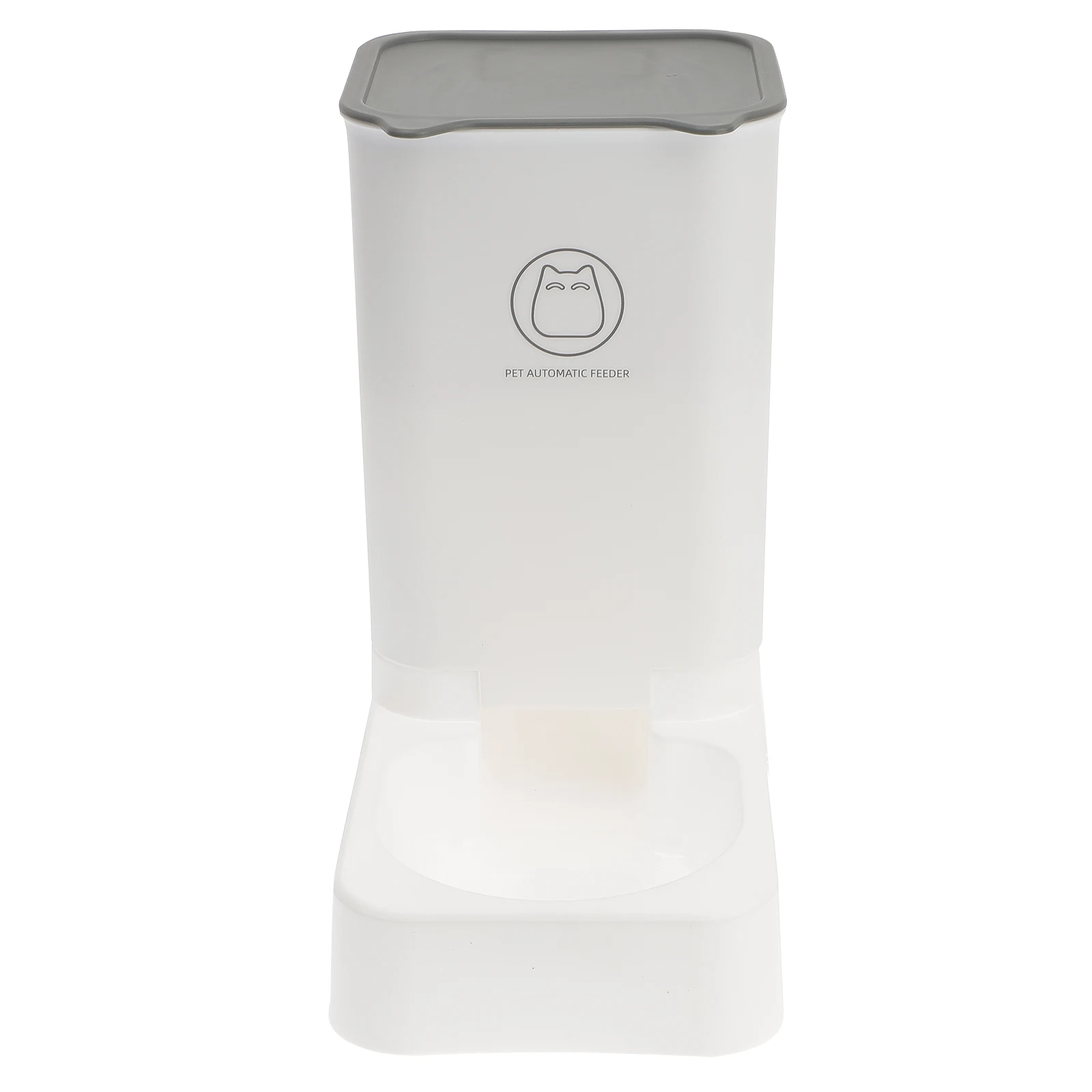 

1pc Automatic Pet Feeder Abs Washable Smooth Detachable Easy Clean Height Design Food Dispenser Container Practical Decorative