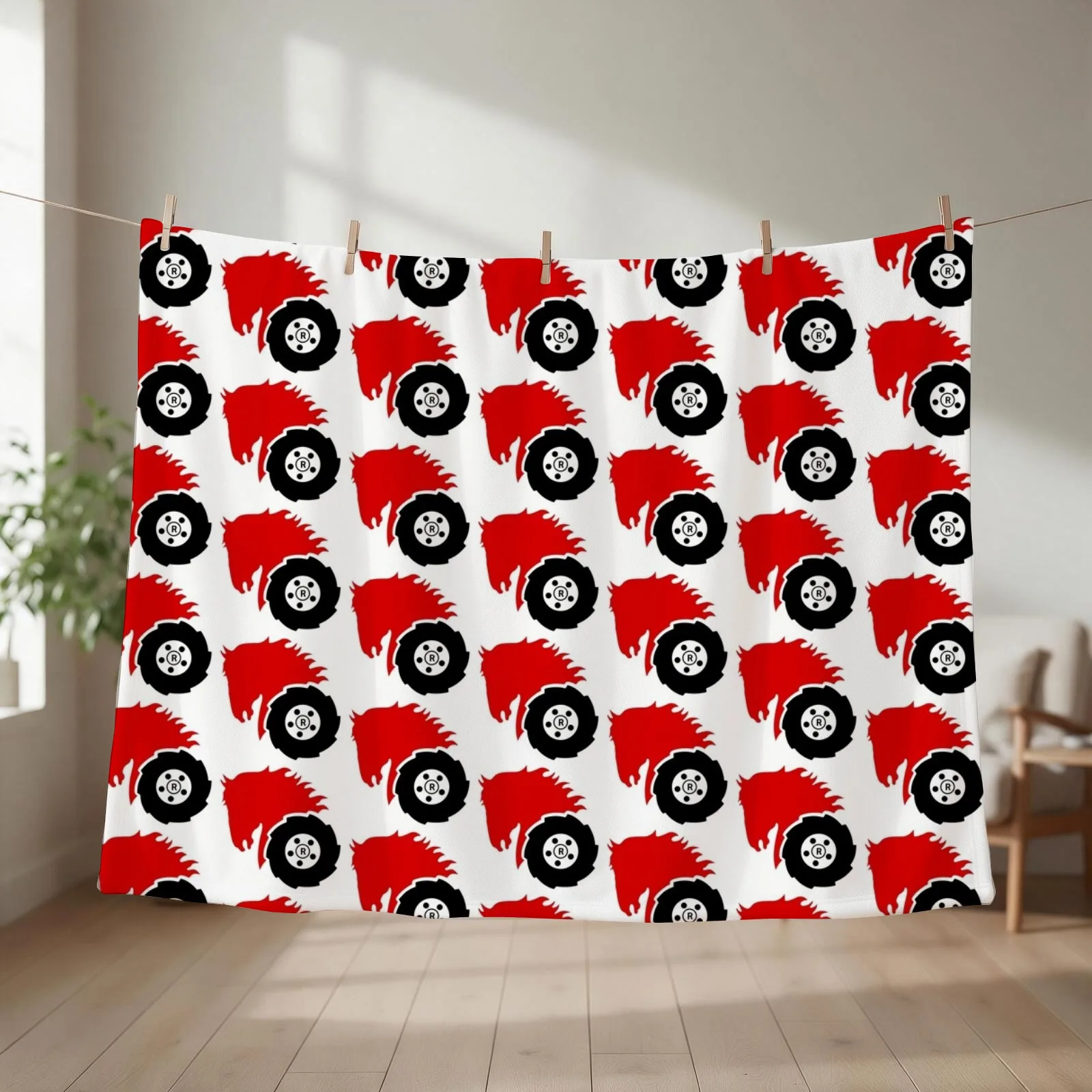 Wheel Horse Throw Blanket Blankets For Baby Flannels anime heavy to sleep Blankets