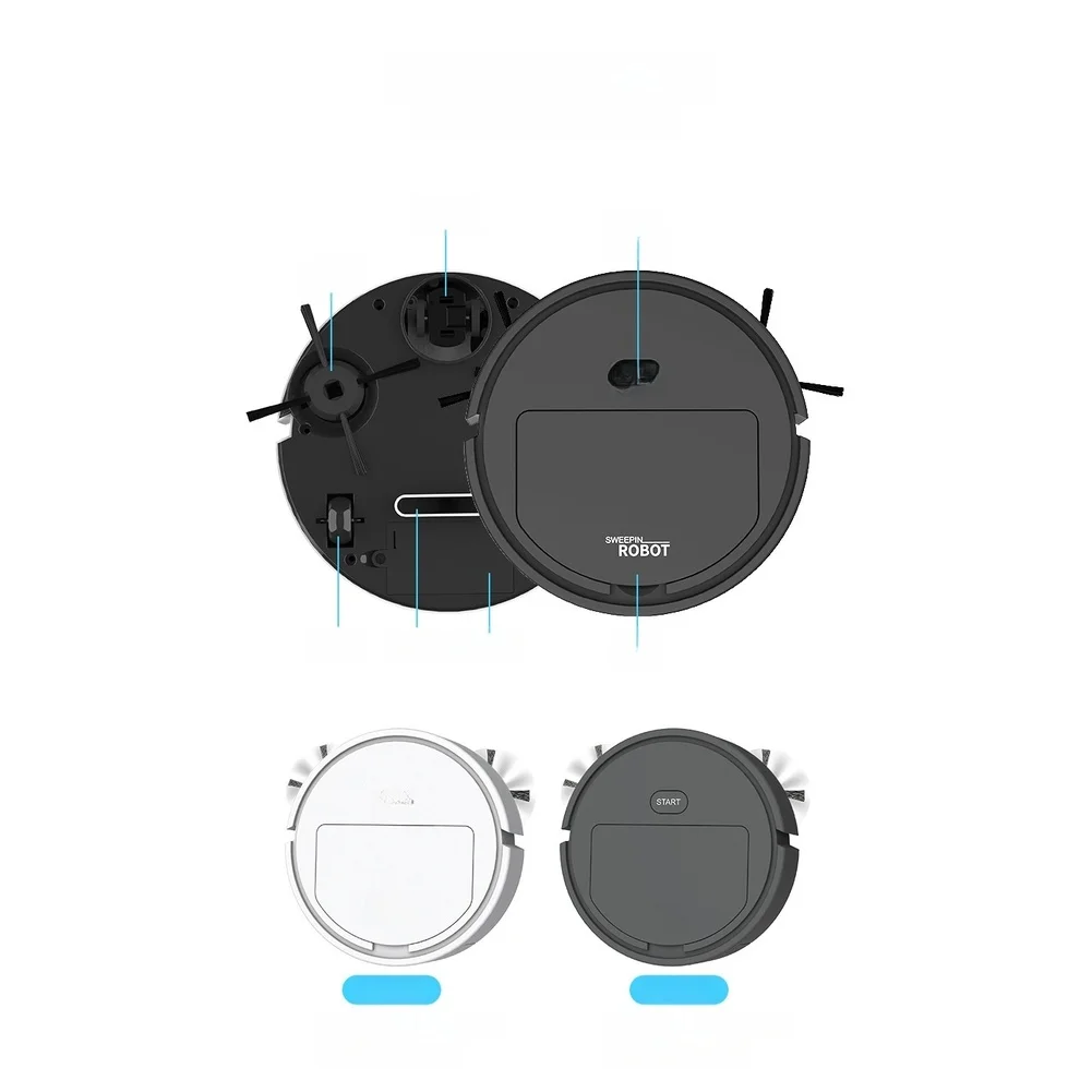 1pc Smart FOR MINI Robot Vacuum Cleaner 3-in-1 Sweep Mop USB Rechargeable Auto Household Floor Cleaning Tools Spare Parts