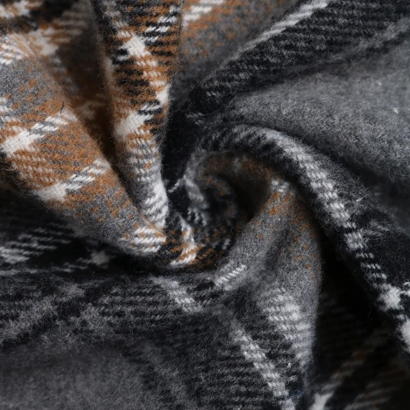 سويت شيرت نسائي أسود منقوش بألواح متباينة - بلوفر كاجوال فضفاض برقبة دائرية وأكمام طويلة مزين بالدانتيل #6