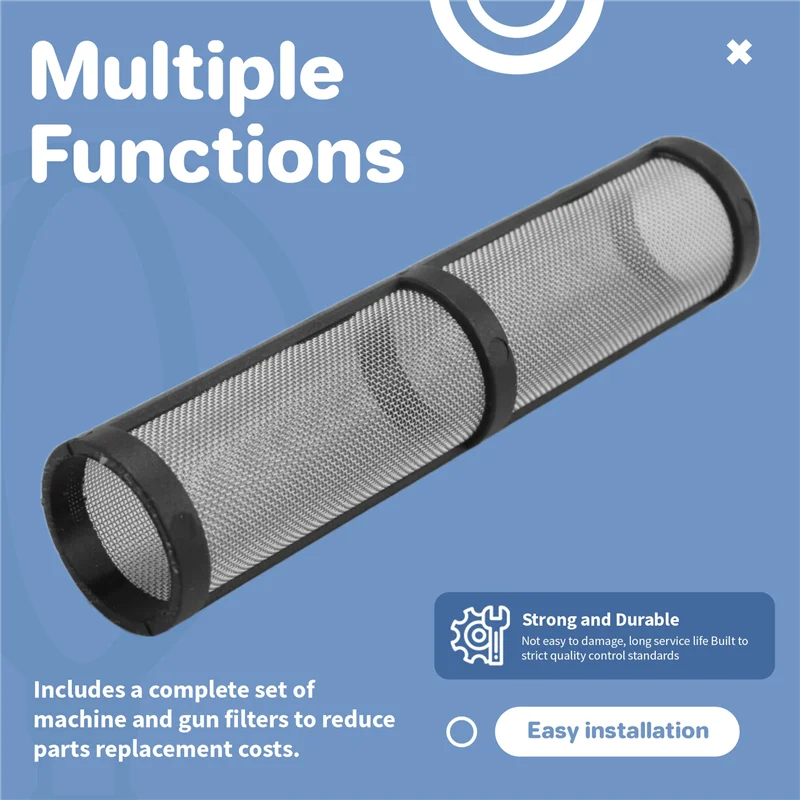 مجموعة شاشة فلتر الرش الممتازة بدون هواء 246385 246384 287032 مضخة شفط معدنية لبخاخات Graco 390 395 490 495 595 3400