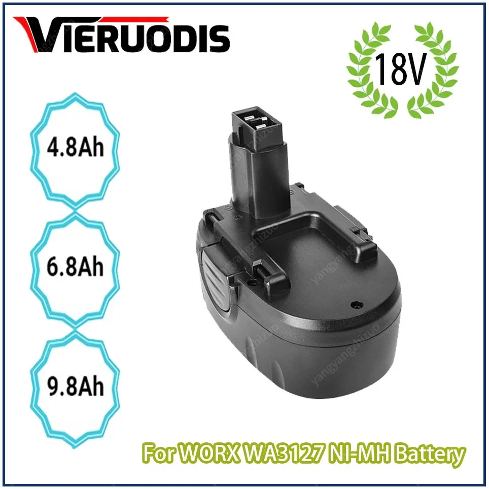 

For WORX WA3127 18V Ni-MH 4.8AH 6.8AH 9.8AH Battery Replacement WA3152 WG150s WG152 WG250 WG541 WG900 WG901 Cordless Power Tool