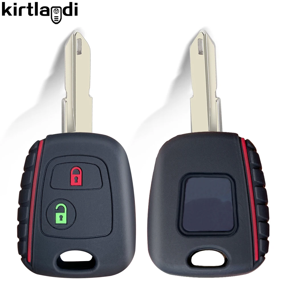 ل سيتروين C3 C2 C1 بيرلينجو كسارا بيكاسو لبيجو 207 206 107 307 406 سلسلة المفاتيح ل مفاتيح السيارة حافظة سيليكون مفتاح غطاء