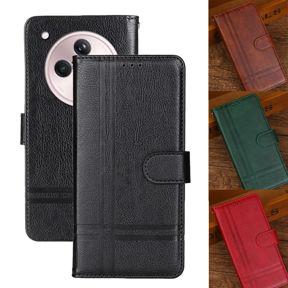 Phone Cases For OPPO Find X8 5G Case Silicon Vintage Leather Wallet On For OPPO FindX8 OPPO Find X 8 PKB110 2024 Black Cover