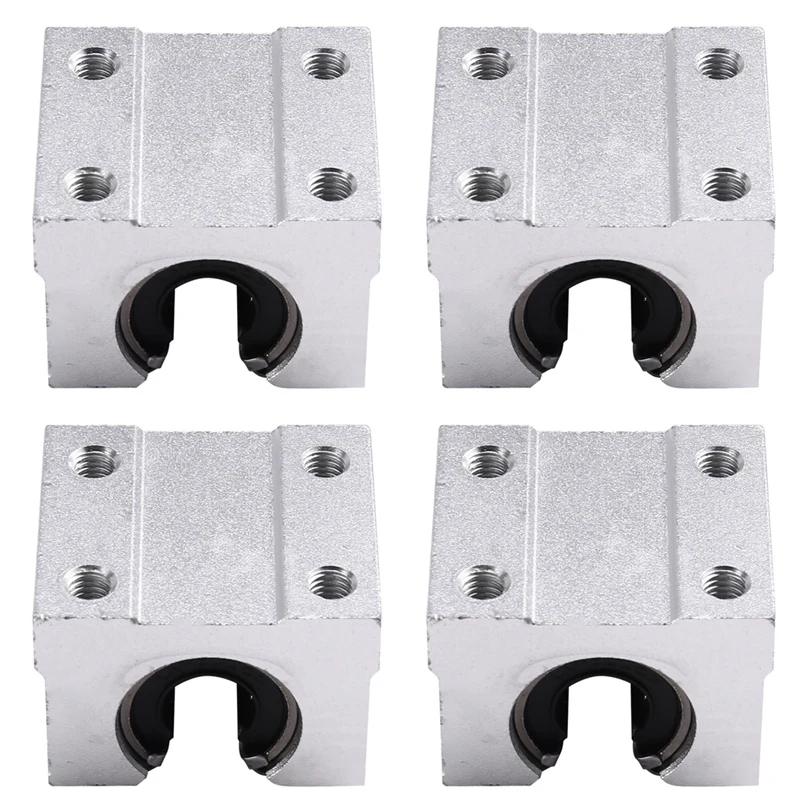 ABFU-4Pcs SBR10UU Carriage Block Bearings For SBR10 Linear Support Rail CNC Router