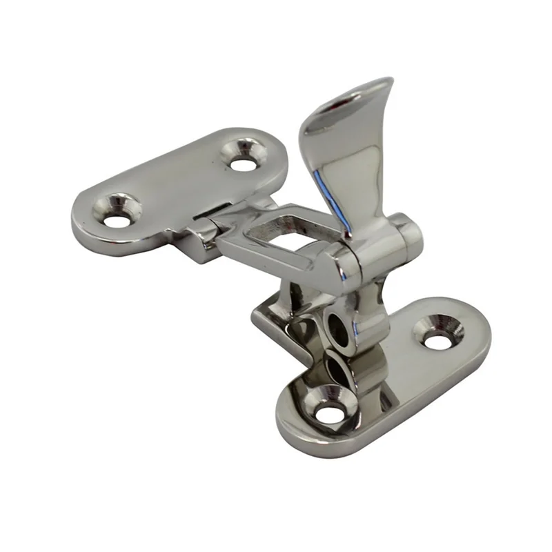 

316 Stainless Steel Clip Deck Hasp Lock Deck Locker Shockproof Latch Fastener Hardware Yacht Parts Accessories 2Pcs