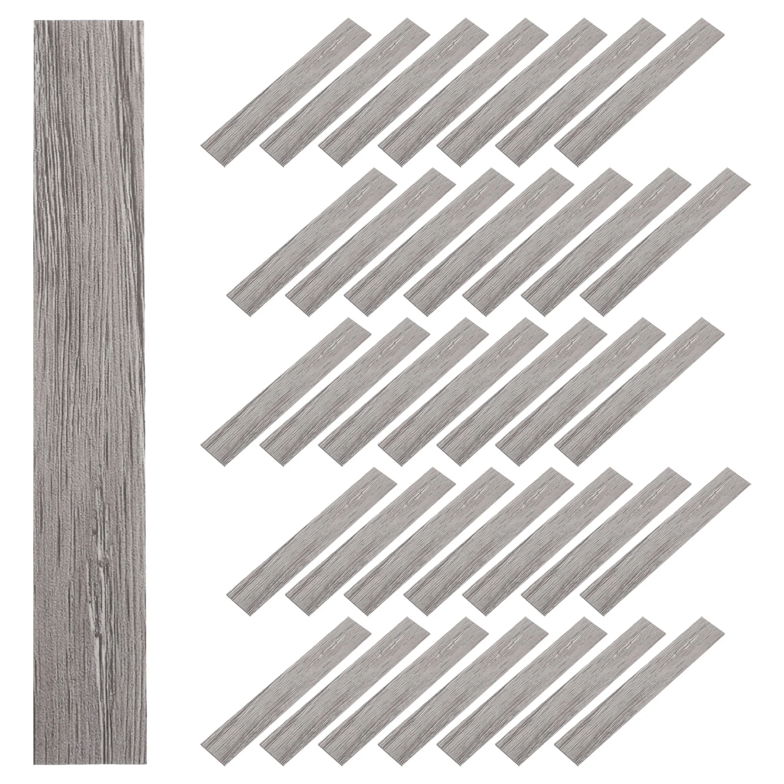 40개 인형집 1:12 바닥재 사실적인 자가 접착 미니 나무 바닥재 DIY 인형집 장식 시뮬레이션 미니 바닥재