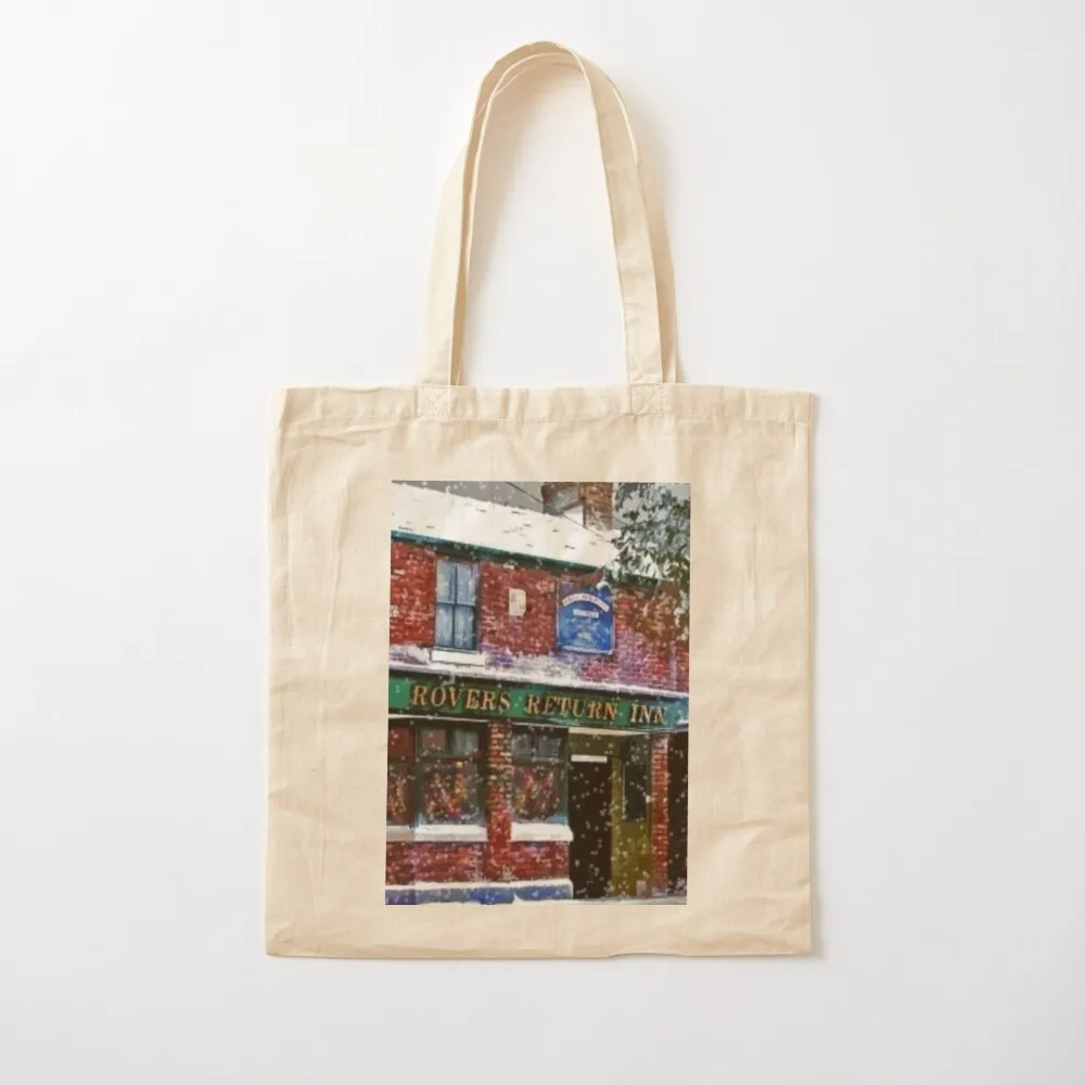 FESTIVE ROVERS RETURN FROM CORONATION STREET Tote Bag