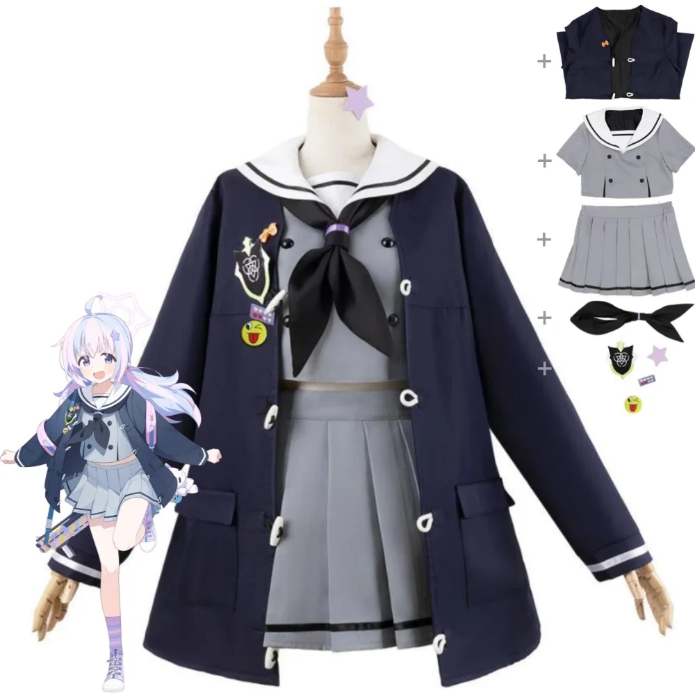 

Game Blue Archive Uzawa Reisa Cosplay Costume Anime Project Mx Trinity General School Jk Sailor Uniform Halloween Roleplay Suit