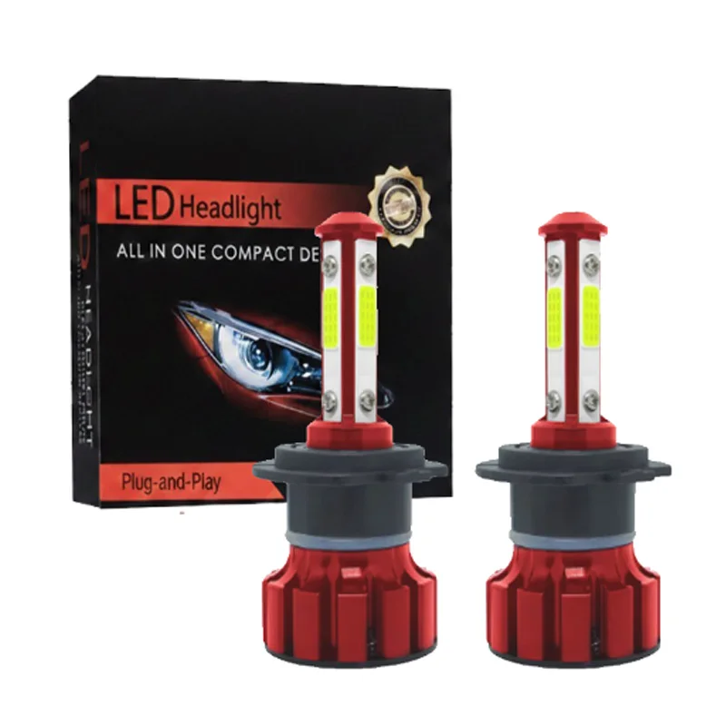 

H7 Led Auto Headlight Car Light Mini LED H4 9005 9006 H11 HB3 HB4 Fanless Headlights 6000k HI LO Led Spotlights for Vehicles