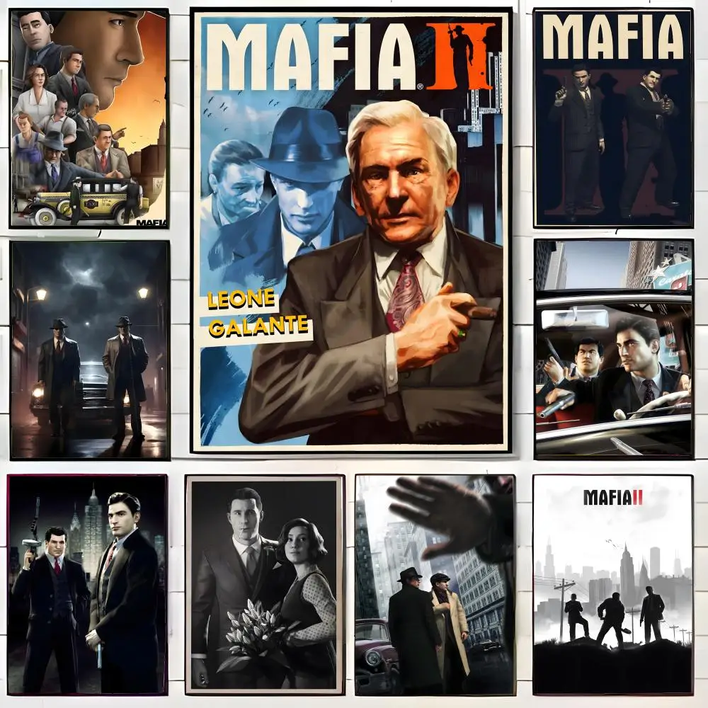 M-Mafia-Of Gangster Game Poster Wall Art Print Poster Decorative Mural Home Decor Gift Unframed