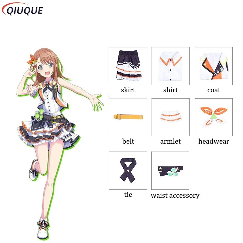 PJSK más de salto Hanasato Minors Cosplay disfraz peluca zapatos mujeres Halloween carnaval vestido de fiesta uniforme traje