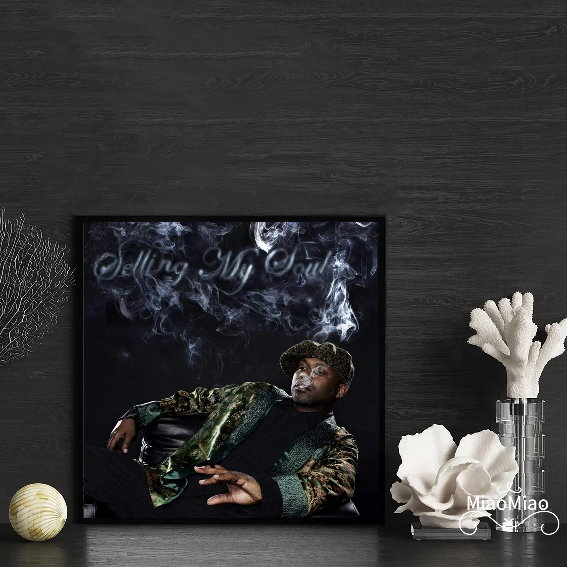 Masta Killa Selling My Soul Music Album Cover Poster Canvas Art Print Home Decor Wall Painting ( No Frame )