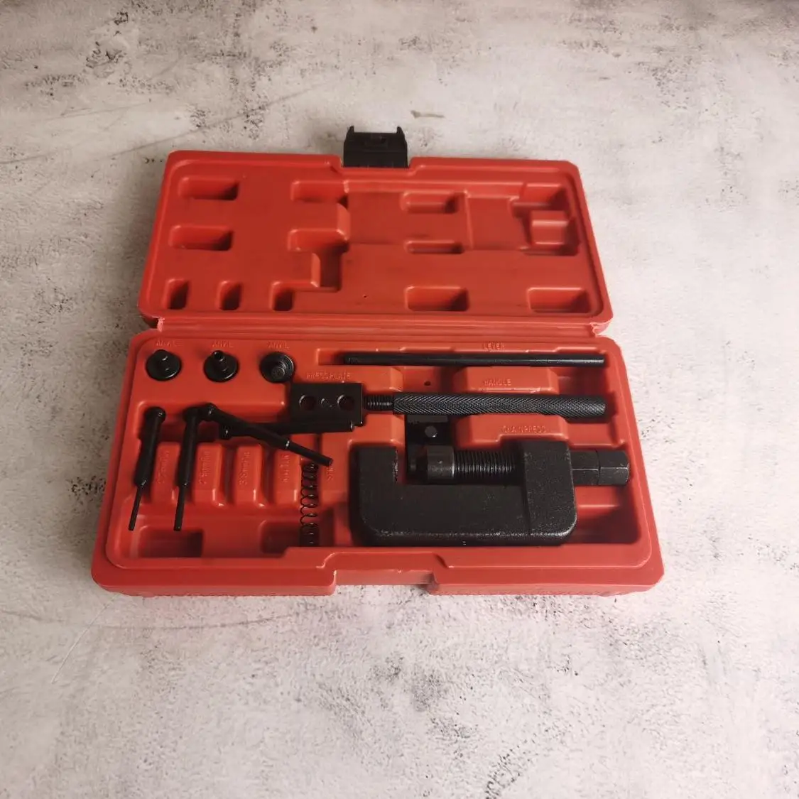 Motorcycle Heavy Chain Breaker Cutter Riveter Tool Kit 520 525 530 Splitter