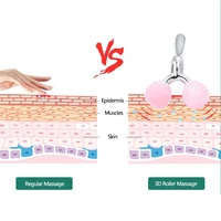 Rodillo de Masaje Facial 3D de Cuarzo