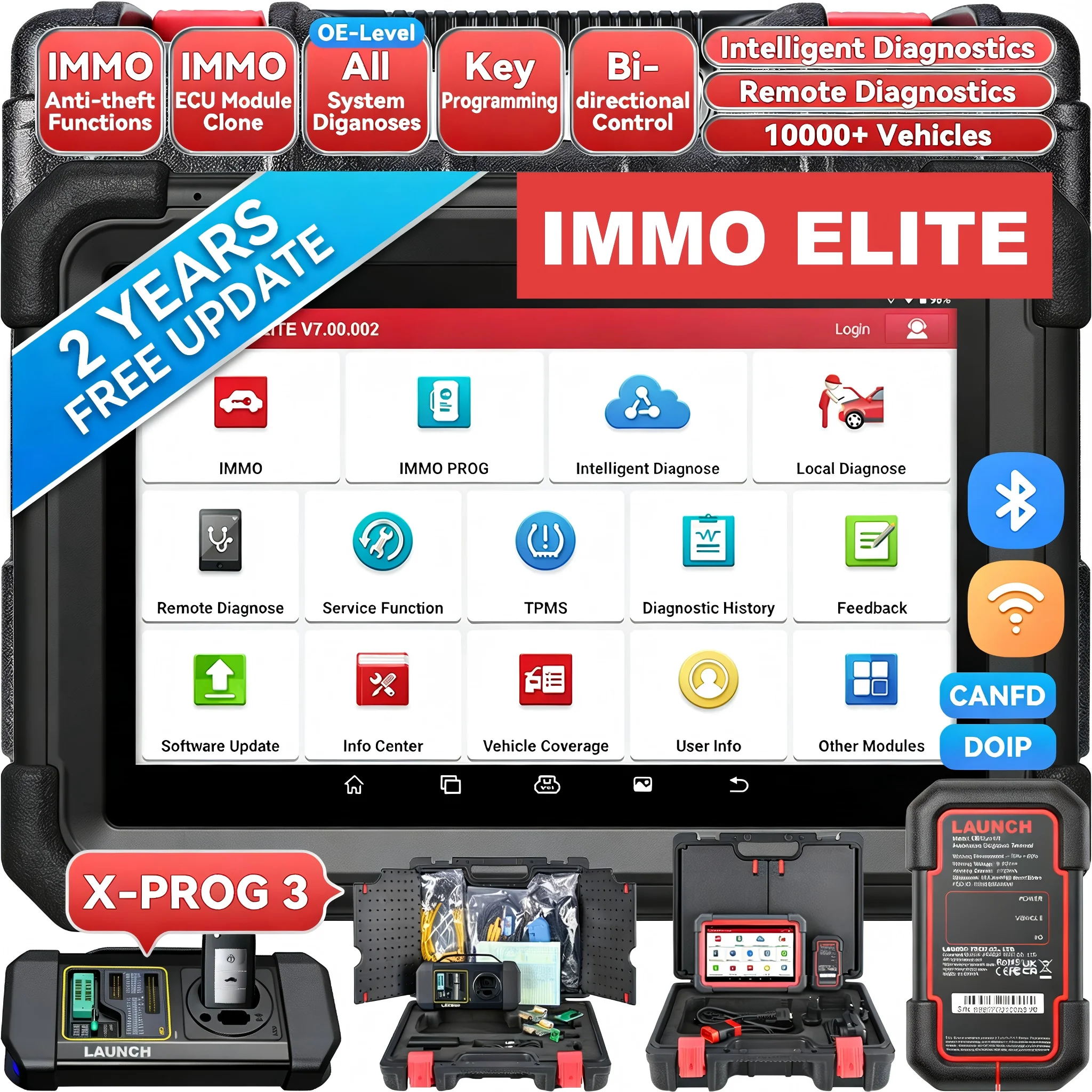 

New Launch X431 IMMO Elite Key Programming Tools Automotive Professional Diagnostic Tools All Key Lost Immobilizer pk IMMO Plus