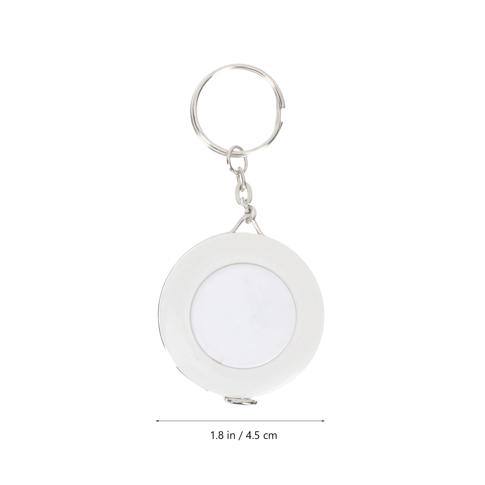 

12 pcs Candy Color Keychain Tape Measure Waist Body Lightweight Durable Abs Flexible Professional Clothes Measurement Decorative