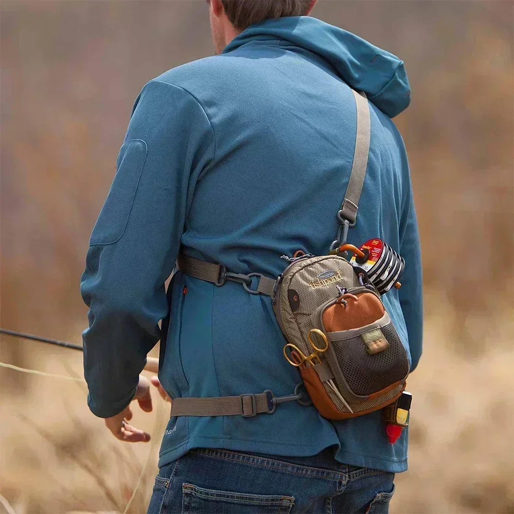Hüfttasche Fliegenfischer-Brusttasche Wader-Gürtel Wading Summit Sling – Detail 5