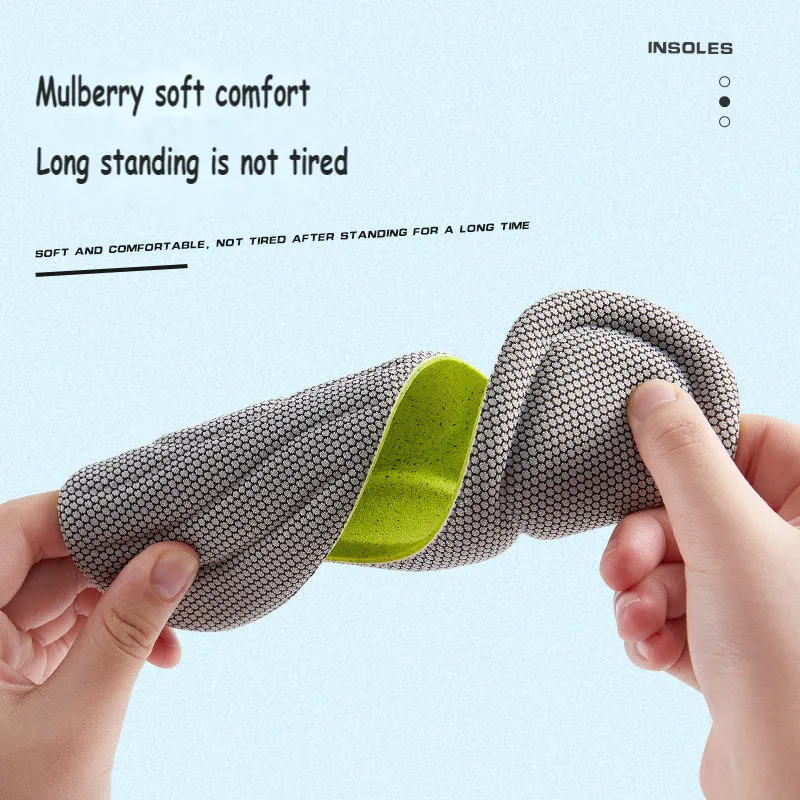 2024 Arch Support Arch Support Insoles Men Women Fashion Massage Insole Anti-slip Shoes Cushion Pads Memory Foam Insoles Solid