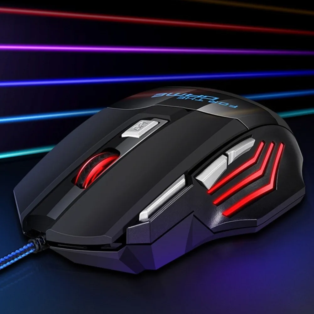 

Portable RGB Light Wired Mouse Colorful Illuminated Esports Wired Mouse Cool Ergonomics RGB USB Wired Mouse Computer Accessories