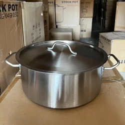 thickening Stainless Steel Soup Pot with compound bottom for Gas and Induction Cooker