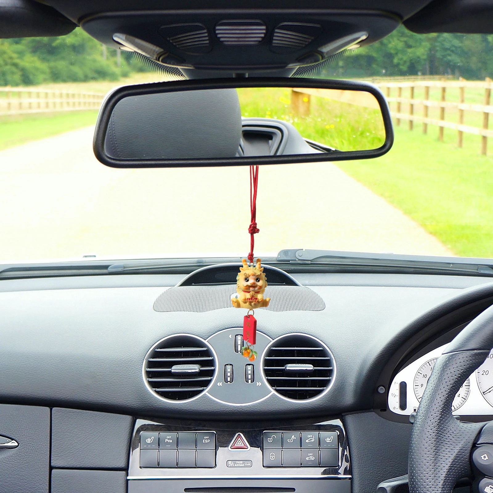 

Car Hanging Accessories Resin Dragon Charm for Rearview Mirror Car nament Interior Decorations Festive Atmosphere Symbolizing