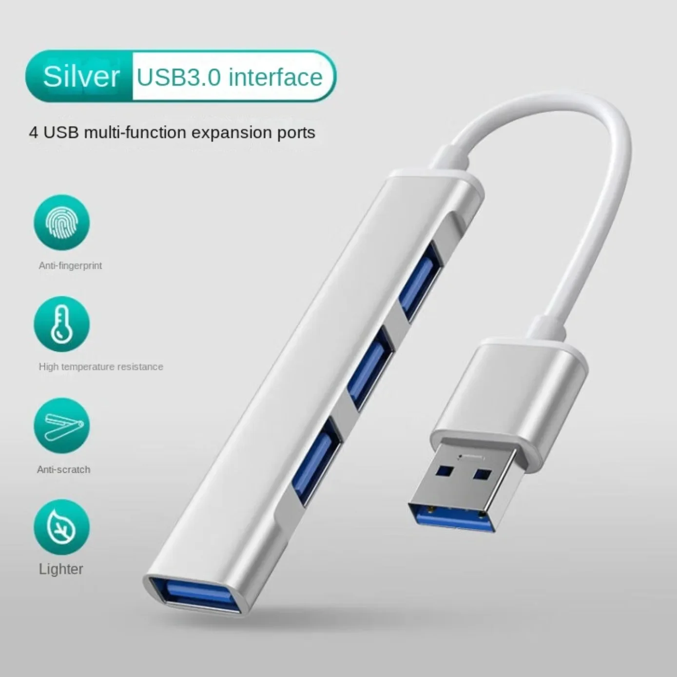 

4Port USB 3.0 Hub USB Hub High Speed type c Splitter 5Gbps For PC Computer Accessories For Xiaomi Lenovo Macbook Pro Accessories