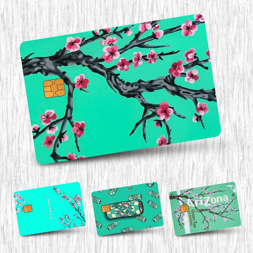 A-Arizona Green Tea Card Stickers Credit Card DIY Card Protector Stickers Waterproof Film Skin Cover
