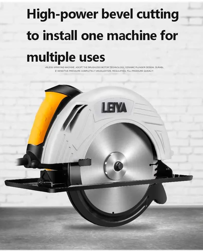 منشار دائري كهربائي قابل للقلوب 12 بوصة 0-45 °   آلة قطع النجارة القابلة للتعديل