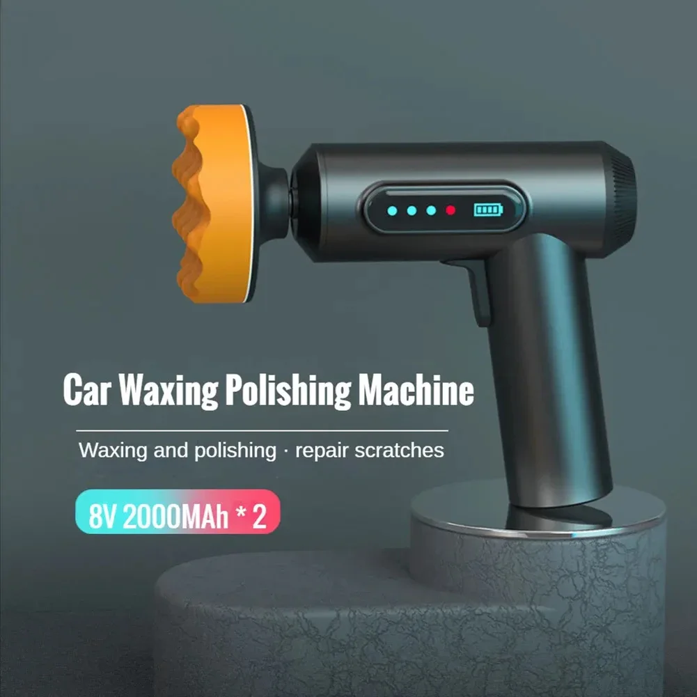 

Car Polishing Handheld Wireless Waxing Machine Car Mounted Polishing Machine Electric Tools for Car Body Cleanig Waxing Repair