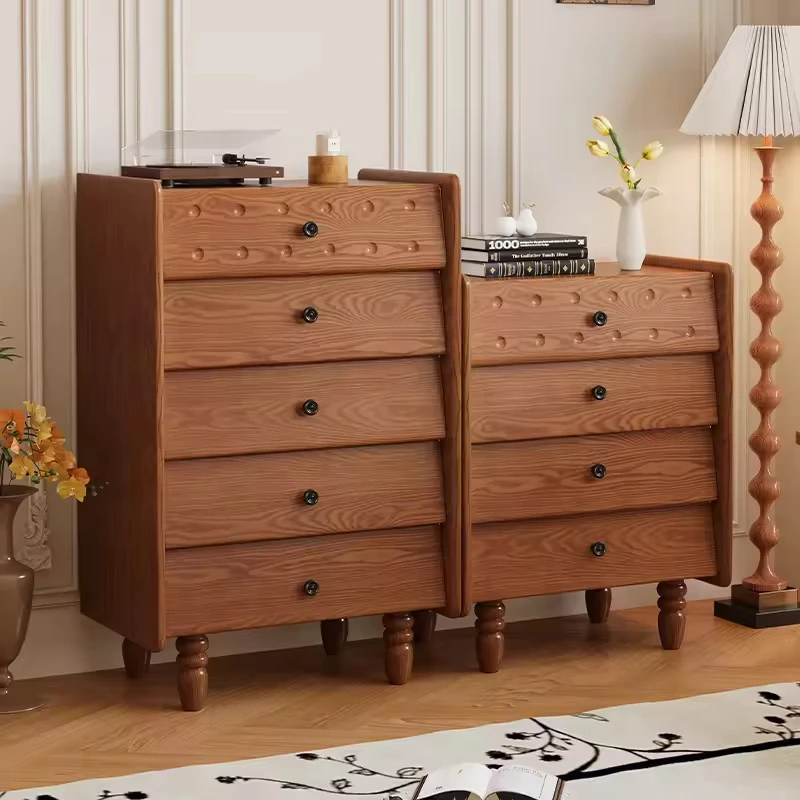 Three Drawer Ash Wood Shaker Door Locker Wall Hanging Living Room Wardrobe Bedside Table