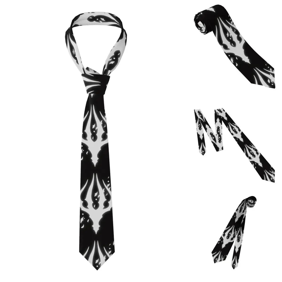Hollow Knight King's Brand Necktie for Men Silk Polyester Slim Neck Ties Wedding Accessories Tie Classic Gravatas