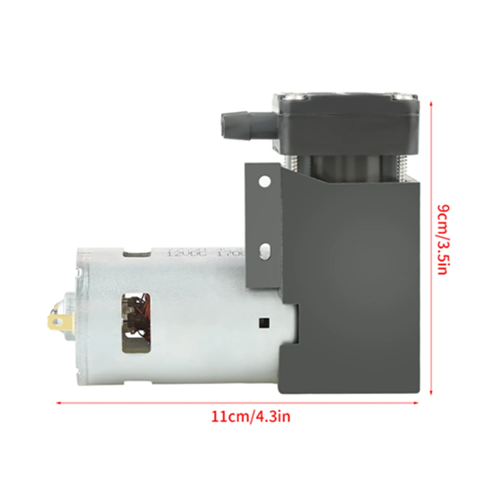 Mini Pump DC12V 42W Mini Small Oilless Vacuum Pump ‑85KPa  40L/min Pump