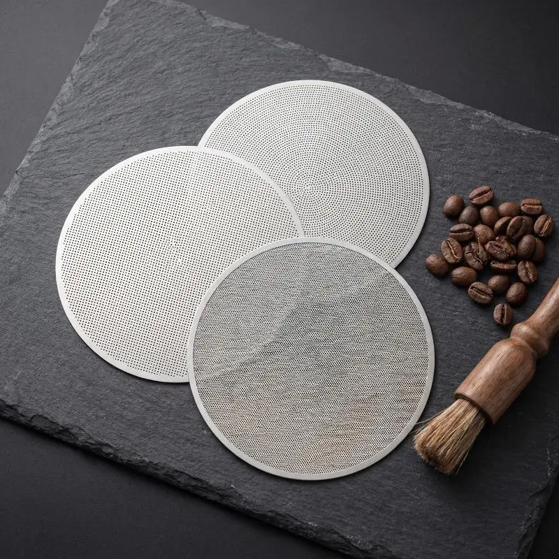 Efficient Coffee Puck Filter Screen for 51mm 53mm 58.35mm Portafilter Stable Espresso Extraction