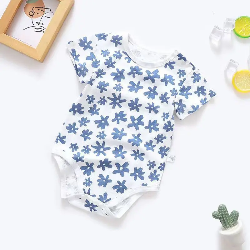 Estate neonata pagliaccetto tuta neonato ragazzo pigiameria tuta da arrampicata tuta di cotone bambino abbigliamento per bambini A1038