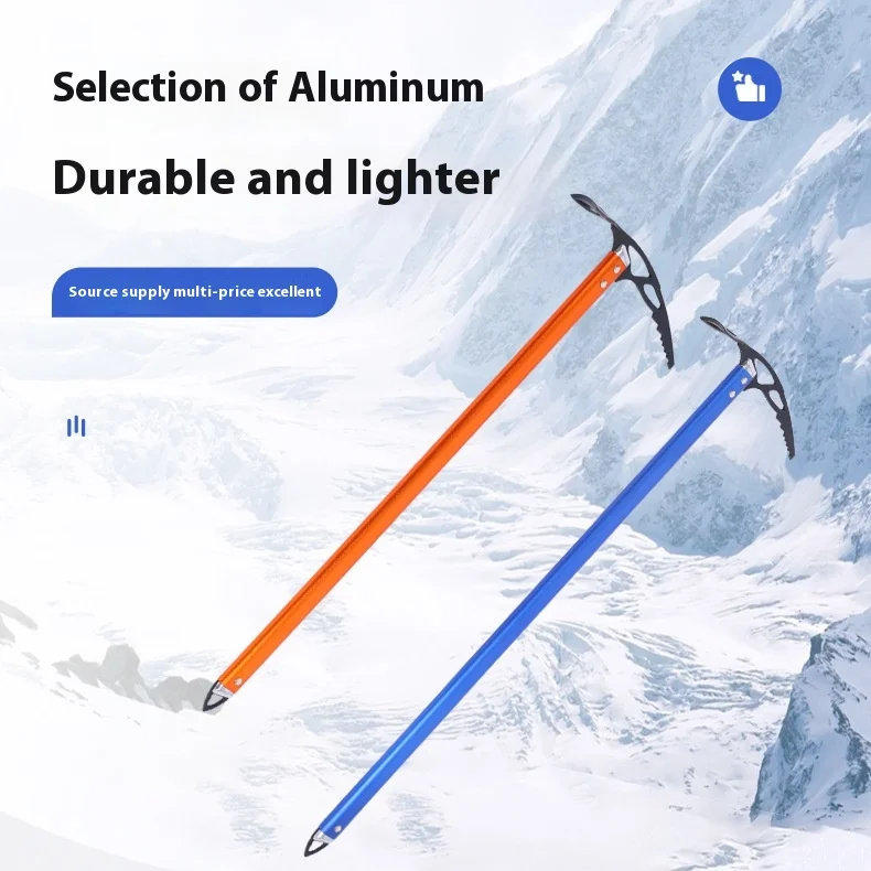 Plettro per ghiaccio multifunzionale per camminare, arrampicata e attrezzatura per avventure, hacchiello per arrampicata su roccia e neve per sport all'aria aperta