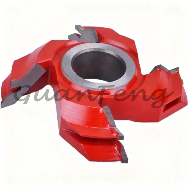 Alloy Mortise Tenon End Mill Cutter, 45 Degree Woodworking Tool for Solid Wood 90 Degree Right Angle Board Splicing Joint