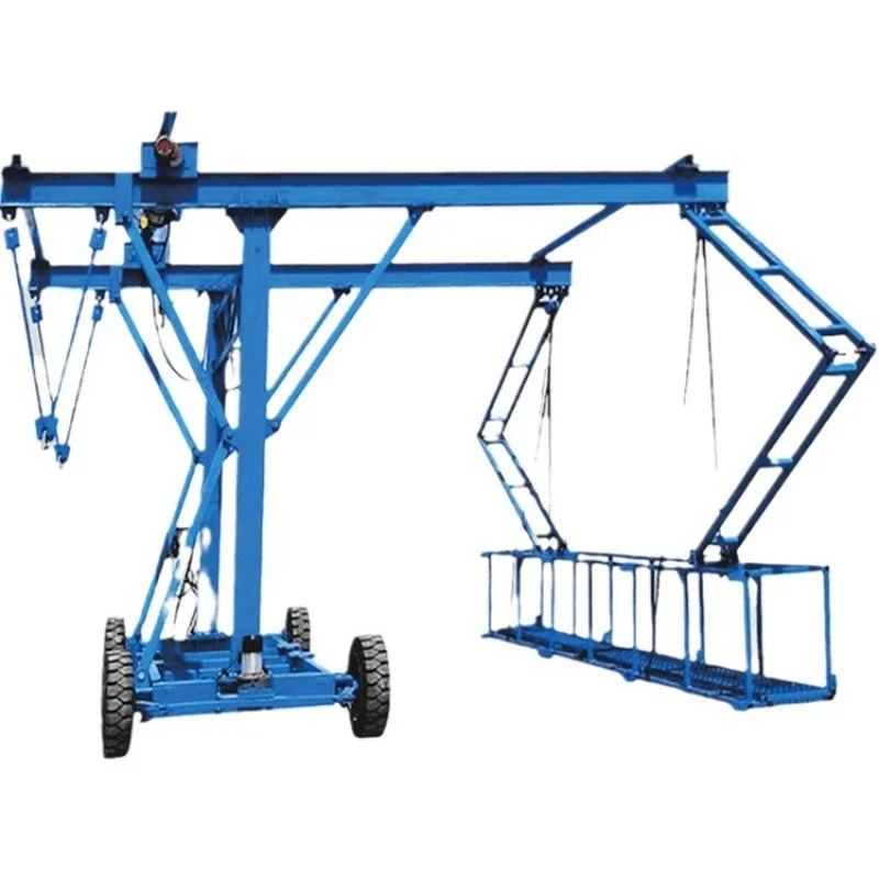 1 ton 2 tons bridge collision wall formwork trolley bridge drain pipe trolley bridge outer construction platform hanging basket