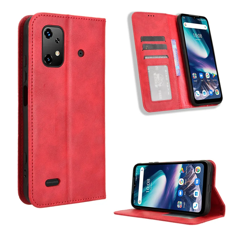 For Umidigi Bison X20 Flip Leather Case Skin Magnetic Adsorption Wallet Holder Cover For Umidigi Bison X20 Phone Bags