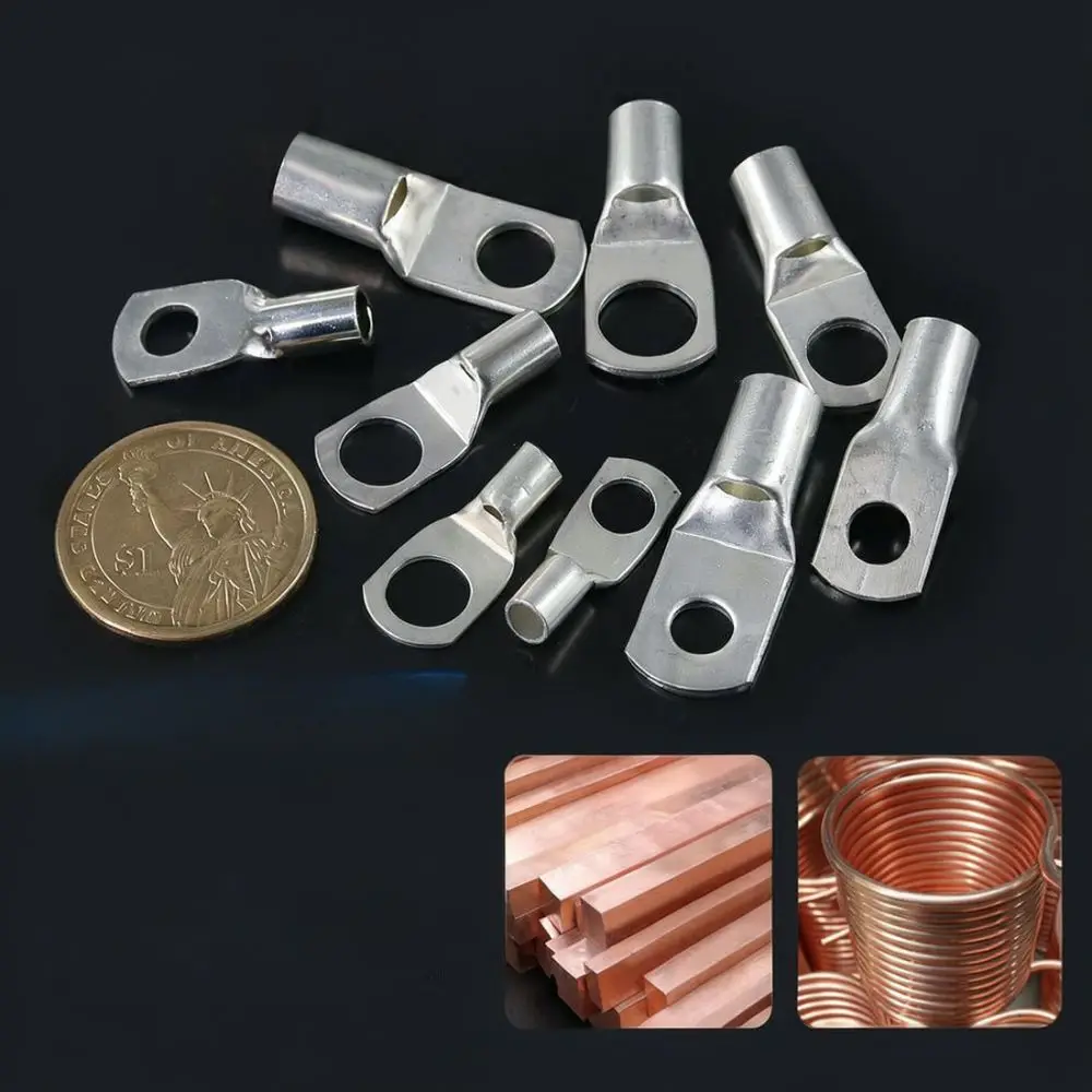 Tinned Copper Ring Terminals For CNHH Marine Electrical Cable Lugs Heavy Duty Wire Connectors Battery Crimping Hardware