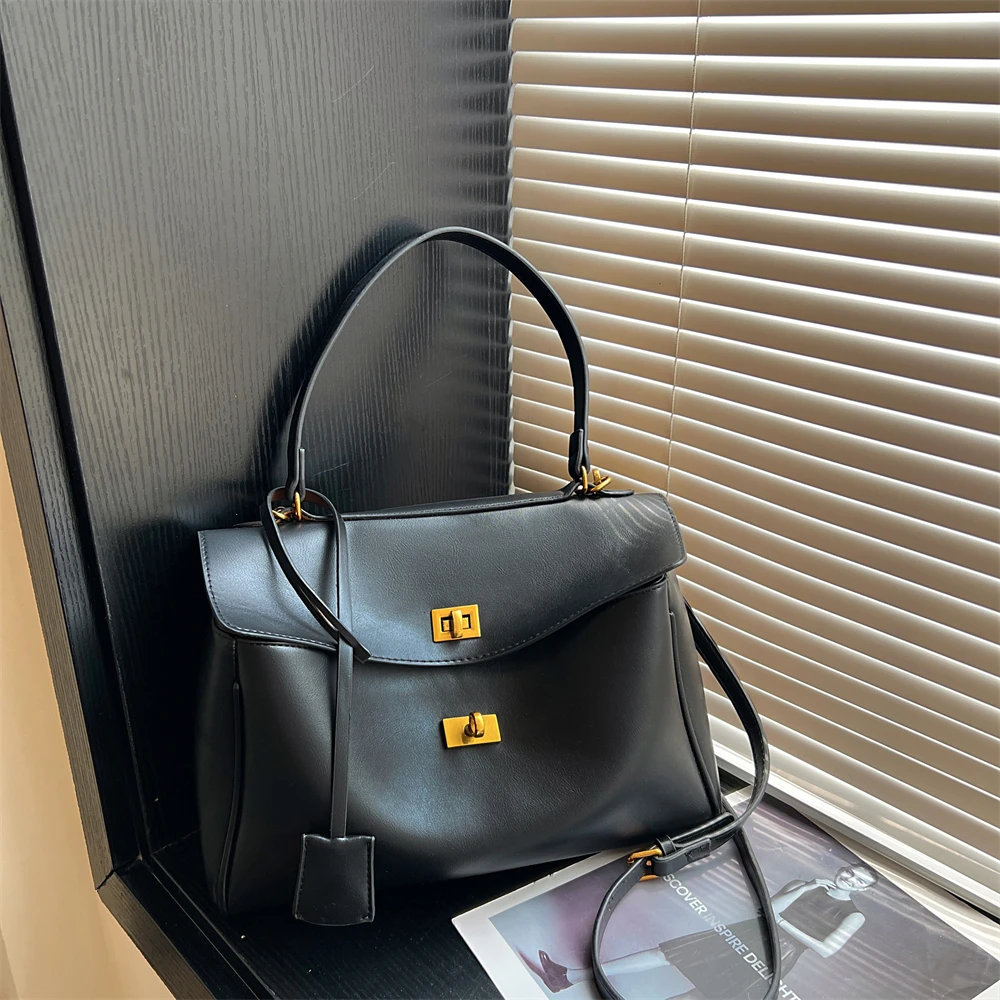 handtasche damen taschen luxus designer Marken-Umhängetaschen, luxuriöse Damen-Umhängetaschen aus weichem PU-Leder, einfarbig, große Kapazität, Shopper-Taschen, 2025, neueste Luxus-Designer-Handtaschen – Detail 6