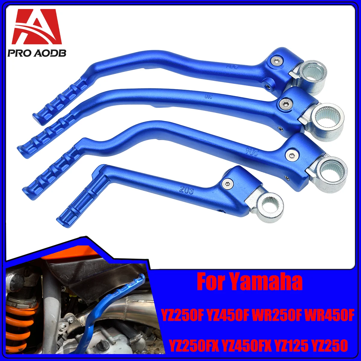 

For Yamaha YZ WR 125 250 250X 250F 250FX 450F 450FX YZF 1986-2023 Dirt bike Motorcycle CNC Forged Kick Start Starter Lever Pedal