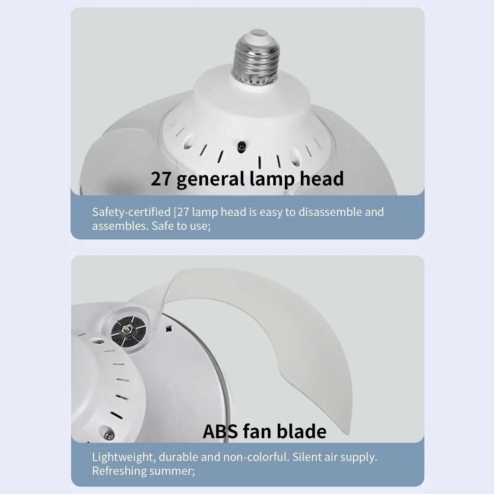 ceiling fan light Invisible Ceiling Fan with remote Control Noiseless Blower adjustable light Cordless Screw Socket Fan Light