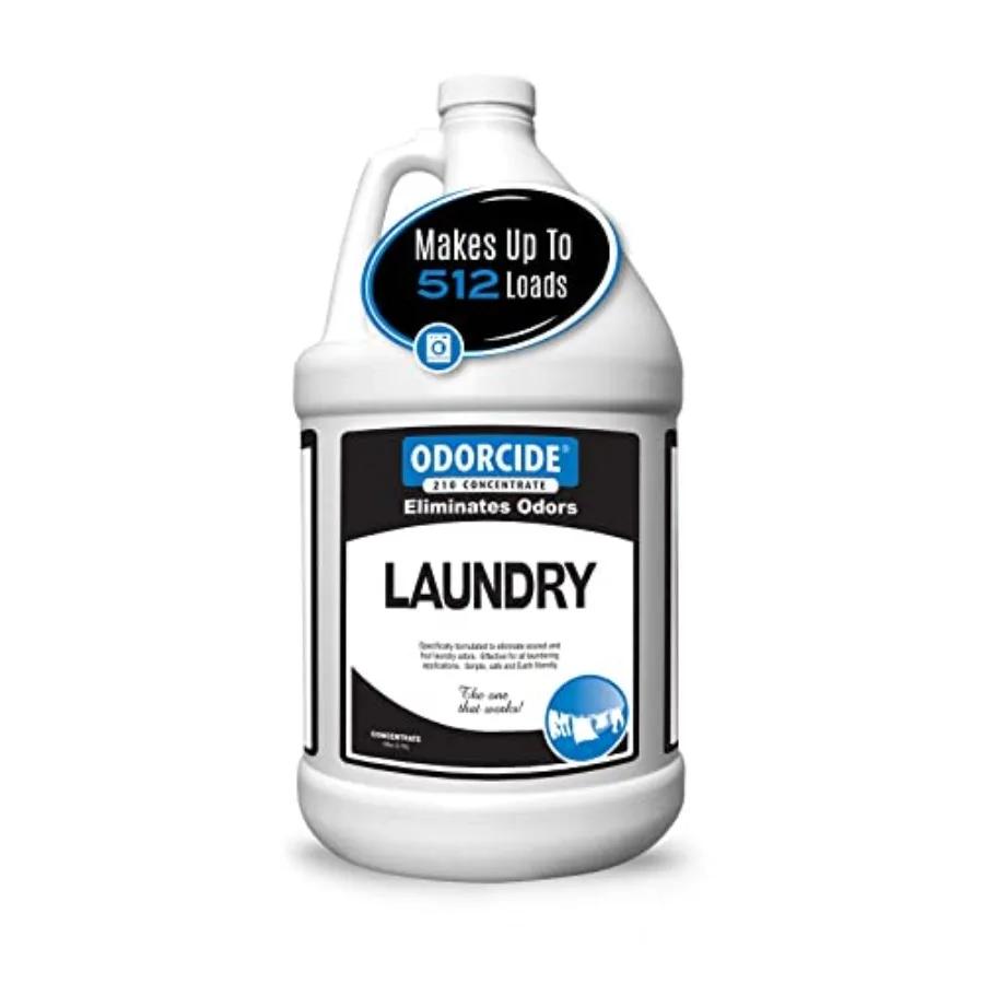 

Odorcide 1 Gallon Concentrated Laundry Odor Eliminator for Strong Odor All Laundry Uses Safe n-Enzymatic Odor Neutralizer Laund