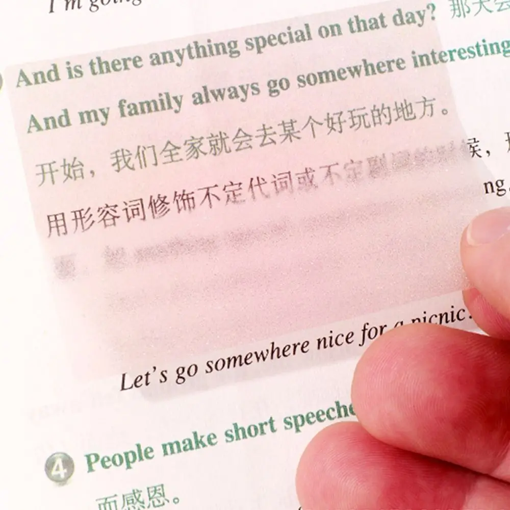 105Sheets/roll Pull-out Sticky Notes Transparent Multifunctional Pearlescent Sticky Notepad Portable