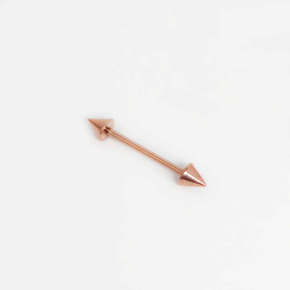 G23 ثقب التيتانيوم 16G مستقيم الحلزون الزنمة الأذن الصناعية ترصيع شريط ثقب اللسان حلقة الحديد ثقب الجسم المجوهرات #5